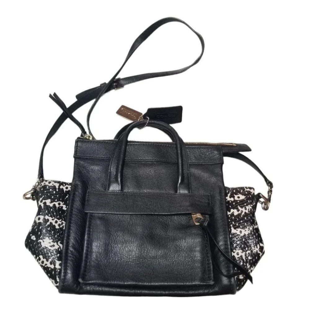 Coach Black Print Crossbody Purse